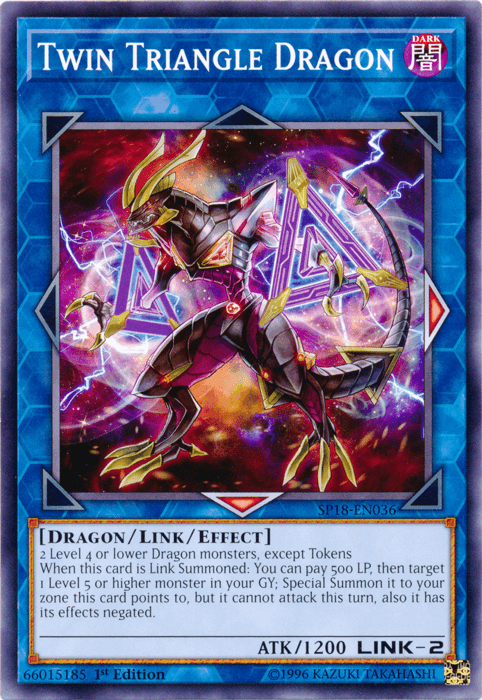 Twin Triangle Dragon [SP18-EN036] Common - Josh's Cards