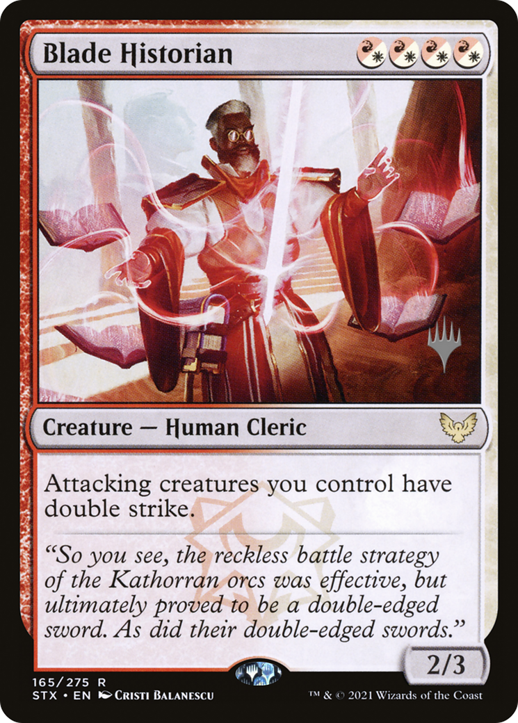 Blade Historian (PPSTX-165) - Strixhaven: School of Mages Promos Foil