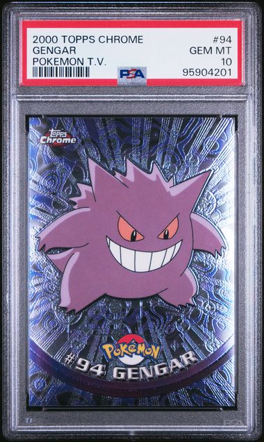 Gengar Topps Pokemon Chrome #94 PSA 10