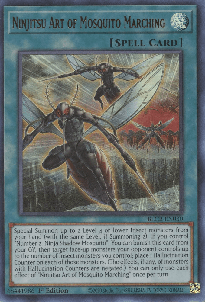 Ninjitsu Art of Mosquito Marching [BLCR-EN030] Ultra Rare - Josh's Cards