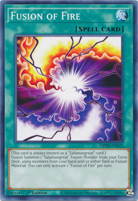 Fusion of Fire [MP20-EN025] Common - Josh's Cards