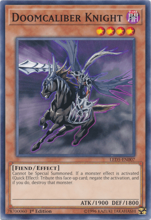 Doomcaliber Knight [LED5-EN007] Common - Josh's Cards