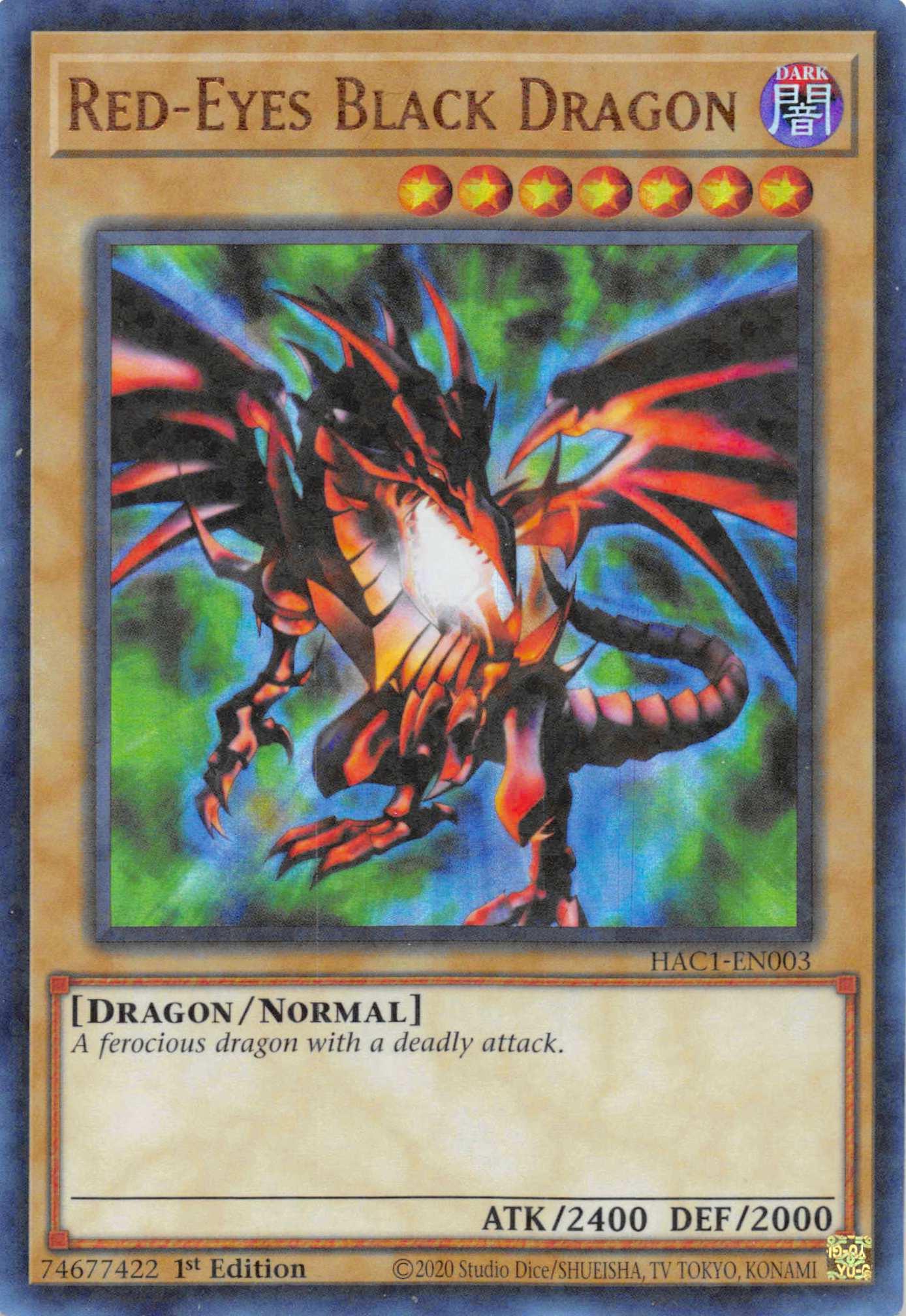 Red-Eyes Black Dragon (Duel Terminal) [HAC1-EN003] Parallel Rare - Josh's Cards