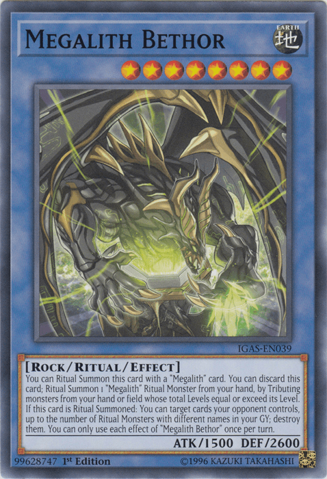 Megalith Bethor [IGAS-EN039] Common - Josh's Cards