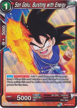 Son Goku, Bursting with Energy (BT10-007) [Rise of the Unison Warrior] Parallel Foil