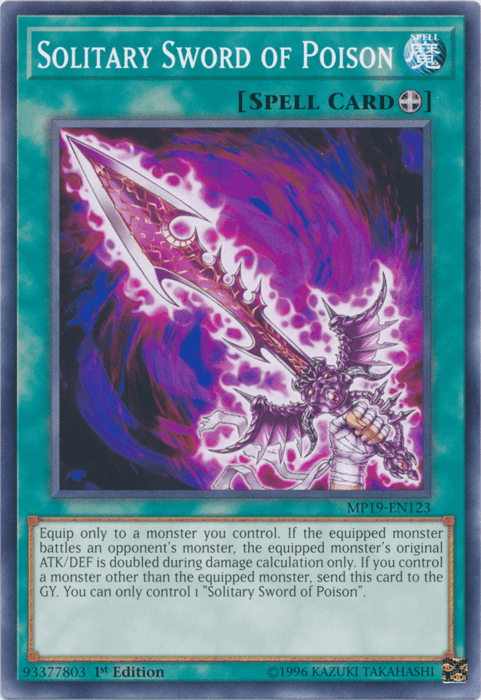 Solitary Sword of Poison [MP19-EN123] Common - Josh's Cards