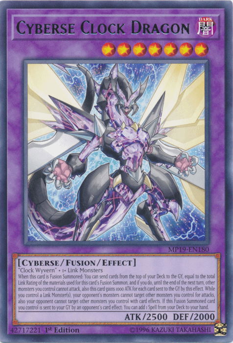 Cyberse Clock Dragon [MP19-EN180] Rare - Josh's Cards