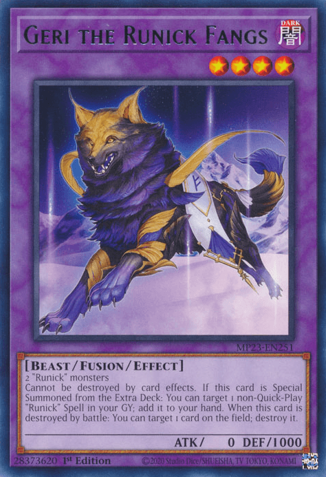 Geri the Runick Fangs [MP23-EN251] Rare - Josh's Cards