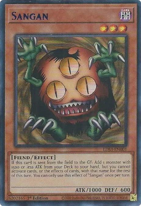 Sangan (Blue) [LDS3-EN001] Ultra Rare - Josh's Cards