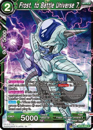 Frost, to Battle Universe 7 (BT16-065) [Realm of the Gods] Parallel Foil