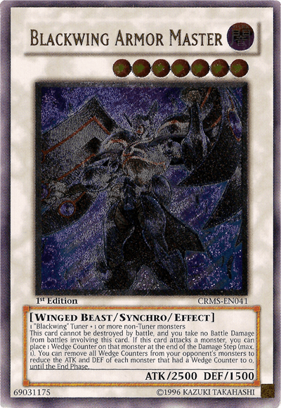 Blackwing Armor Master [CRMS-EN041] Ultimate Rare - Josh's Cards