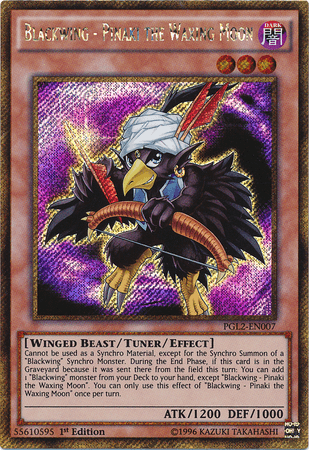 Blackwing - Pinaki the Waxing Moon [PGL2-EN007] Gold Secret Rare - Josh's Cards