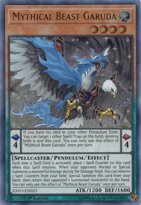 Mythical Beast Garuda [EXFO-EN023] Ultra Rare - Josh's Cards