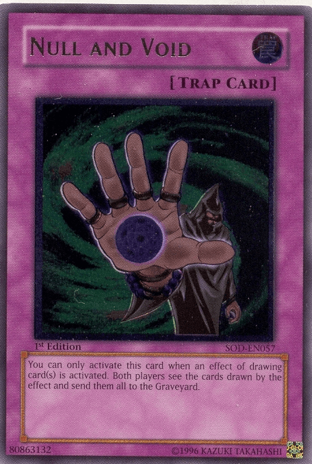 Null and Void [SOD-EN057] Ultimate Rare - Josh's Cards