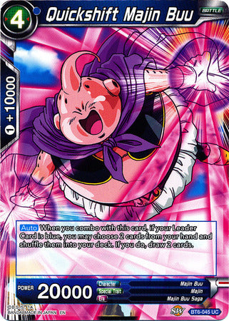 Quickshift Majin Buu (BT6-045) [Destroyer Kings] Parallel Foil