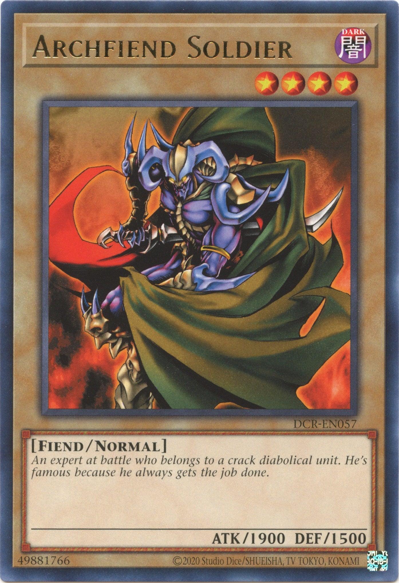 Archfiend Soldier (25th Anniversary) [DCR-EN057] Rare - Josh's Cards