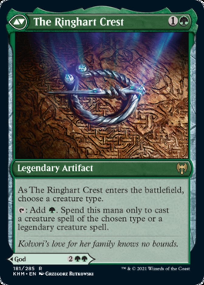 Kolvori, God of Kinship // The Ringhart Crest (KHM-181) - Kaldheim Foil