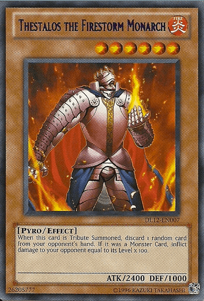 Thestalos the Firestorm Monarch (Purple) [DL12-EN007] Rare - Josh's Cards