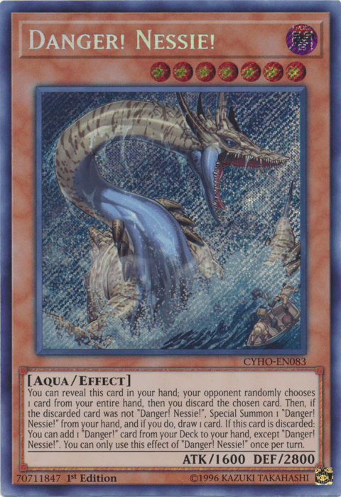 Danger! Nessie! [CYHO-EN083] Secret Rare - Josh's Cards