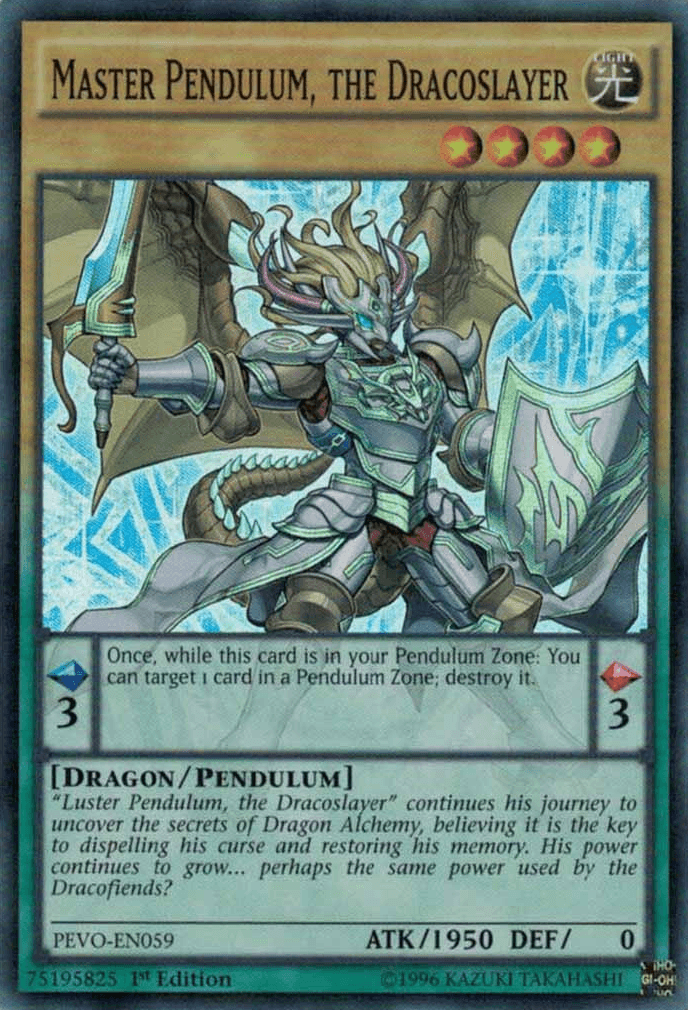 Master Pendulum, the Dracoslayer [PEVO-EN059] Super Rare - Josh's Cards