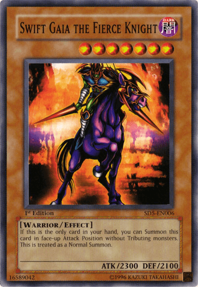 Swift Gaia the Fierce Knight [SD5-EN006] Common - Josh's Cards