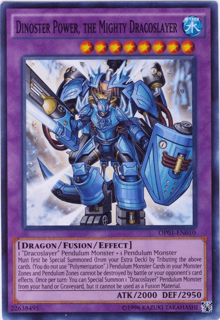 Dinoster Power, the Mighty Dracoslayer [OP01-EN010] Super Rare - Josh's Cards