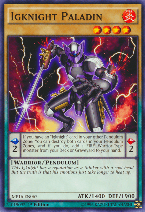 Igknight Paladin [MP16-EN067] Common - Josh's Cards