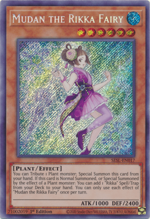 Mudan the Rikka Fairy [SESL-EN017] Secret Rare - Josh's Cards