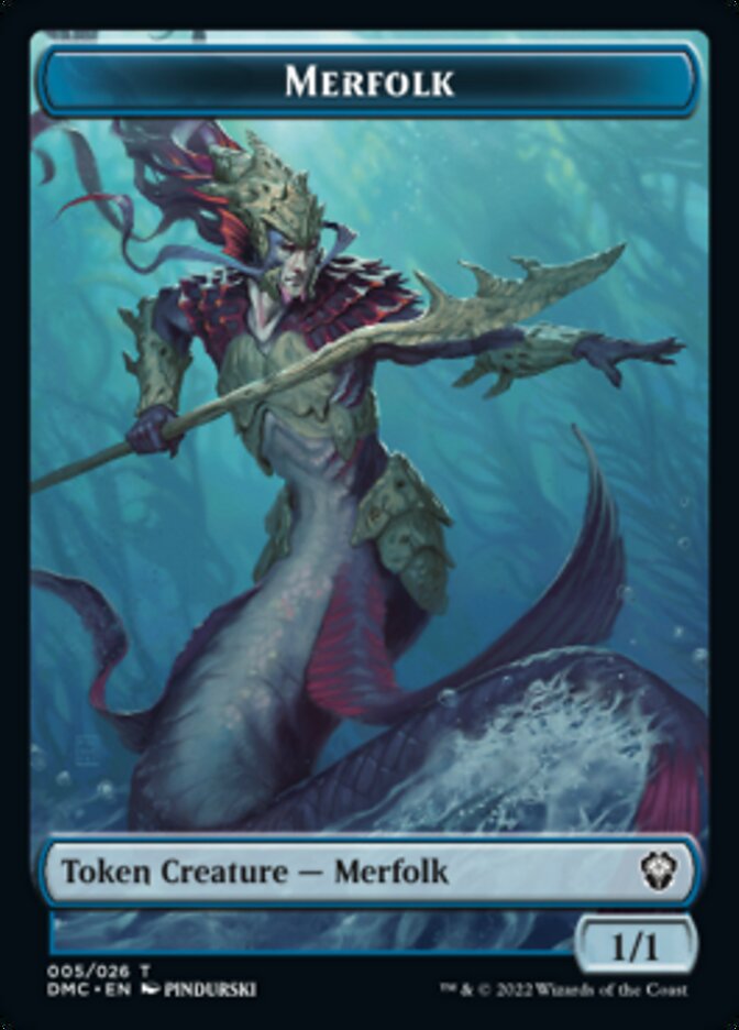 Merfolk Token [Dominaria United Commander Tokens] Foil