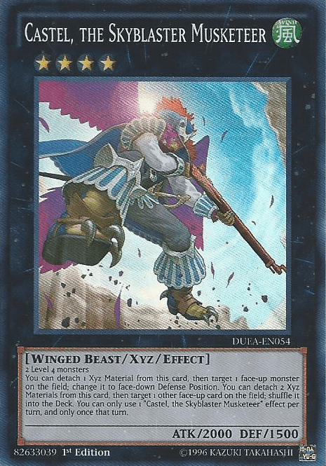 Castel, the Skyblaster Musketeer [DUEA-EN054] Super Rare - Josh's Cards