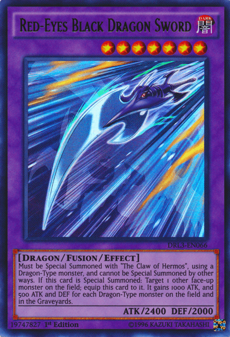 Red-Eyes Black Dragon Sword [DRL3-EN066] Ultra Rare - Josh's Cards