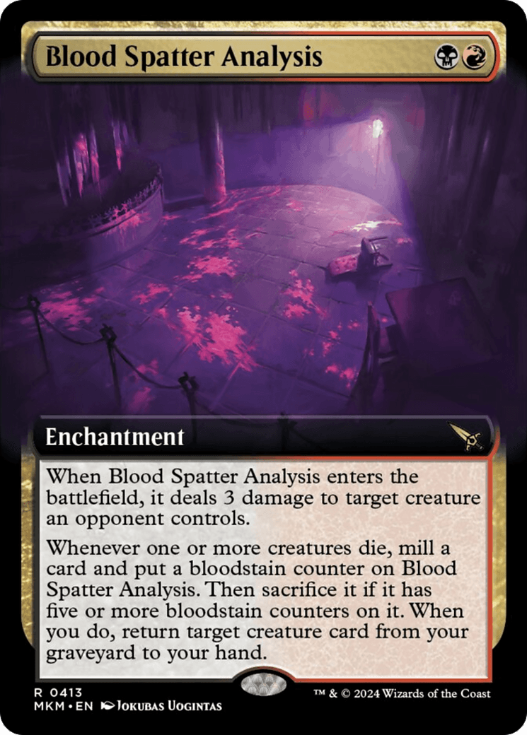 Blood Spatter Analysis (Extended Art) [Murders at Karlov Manor] - Josh's Cards