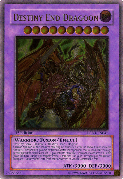 Destiny End Dragoon (UTR) (LODT-EN042) - Light of Destruction 1st Edition