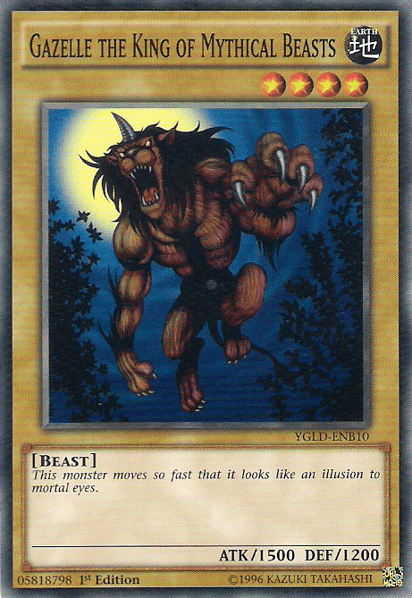 Gazelle the King of Mythical Beasts [YGLD-ENB10] Common - Josh's Cards