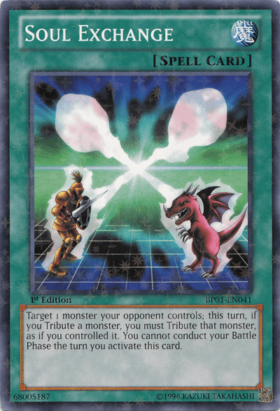Soul Exchange [BP01-EN041] Starfoil Rare - Josh's Cards