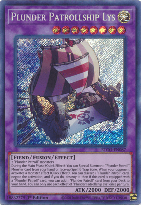 Plunder Patrollship Lys [ETCO-EN087] Secret Rare - Josh's Cards