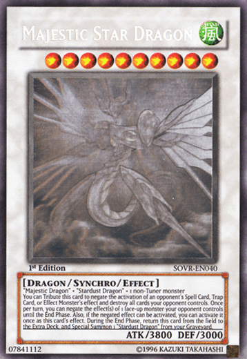 Majestic Star Dragon [SOVR-EN040] Ghost Rare - Josh's Cards