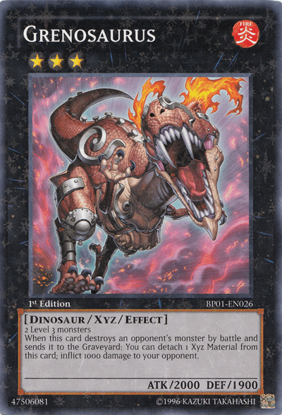 Grenosaurus [BP01-EN026] Starfoil Rare - Josh's Cards