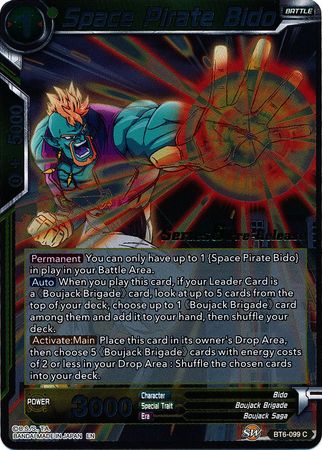 Space Pirate Bido (BT6-099_PR) [Destroyer Kings Prerelease Promos] Parallel Foil