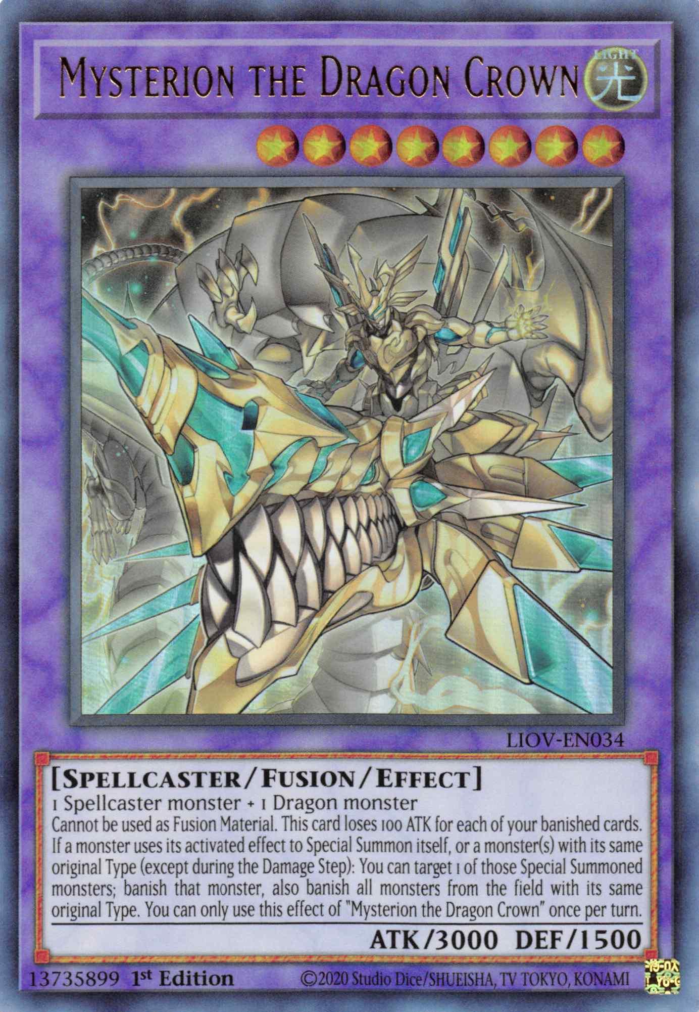 Mysterion the Dragon Crown [LIOV-EN034] Ultra Rare - Josh's Cards
