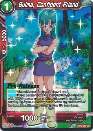 Bulma, Confident Friend (BT12-011) [Vicious Rejuvenation Prerelease Promos] Parallel Foil