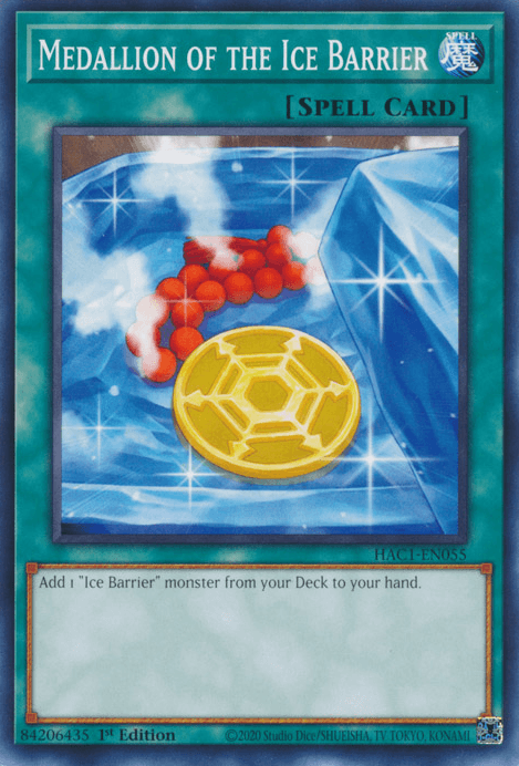 Medallion of the Ice Barrier [HAC1-EN055] Common - Josh's Cards