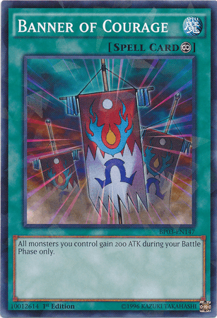 Banner of Courage [BP03-EN147] Shatterfoil Rare - Josh's Cards