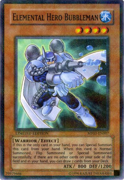 Elemental Hero Bubbleman [MF03-EN007] Parallel Rare - Josh's Cards