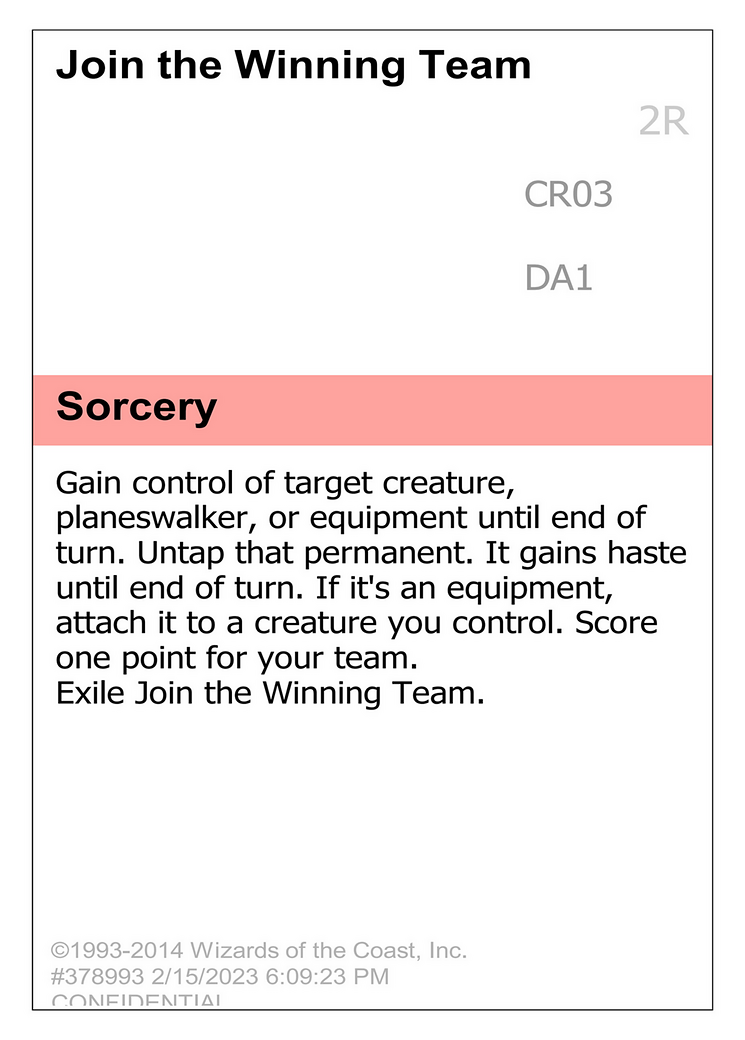 Join the Winning Team [Unknown Event]
