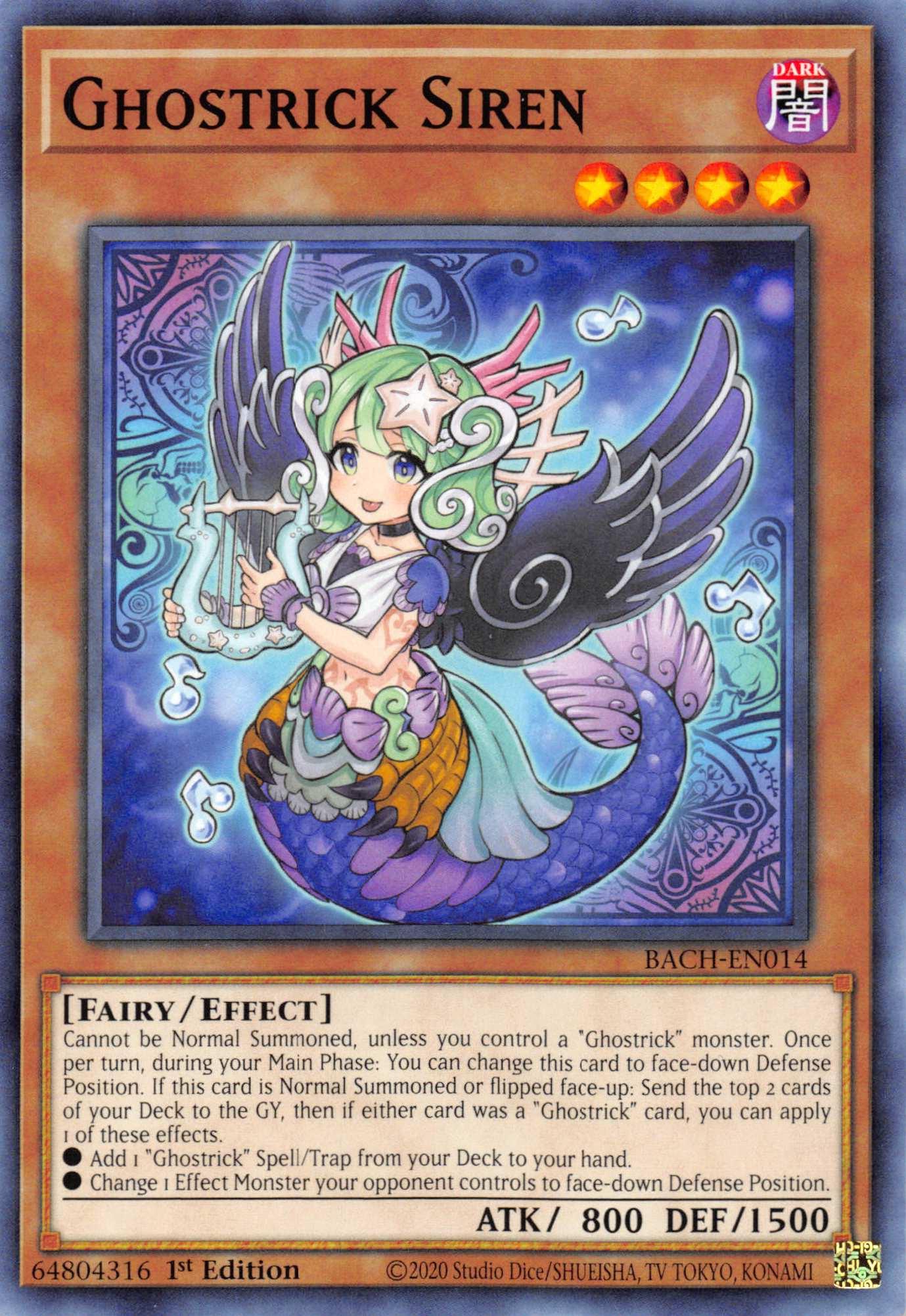 Ghostrick Siren [BACH-EN014] Common - Josh's Cards