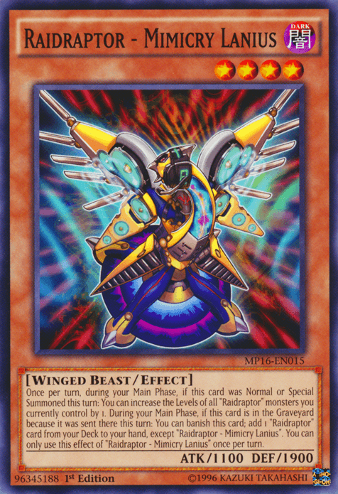 Raidraptor - Mimicry Lanius [MP16-EN015] Common - Josh's Cards