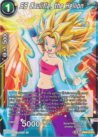 SS Caulifla, the Hellion (EX07-10) [Magnificent Collection Fusion Hero] Parallel Foil
