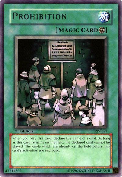Prohibition [PSV-039] Rare - Josh's Cards