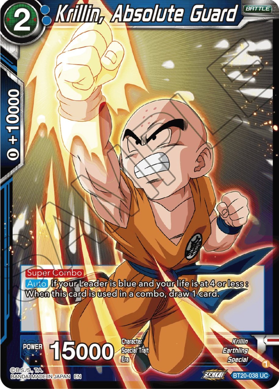 Krillin, Absolute Guard (BT20-038) [Power Absorbed] Parallel Foil